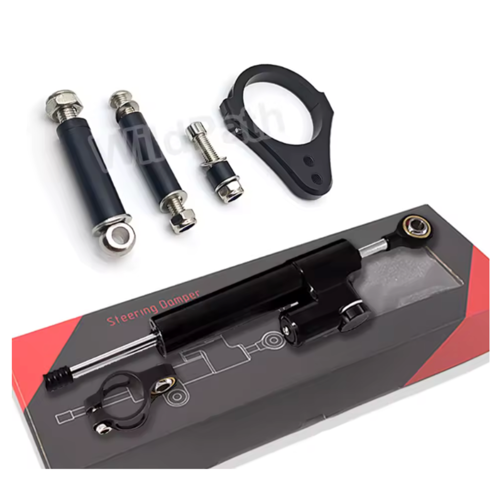 Steering Damper 255mm and Bracket For KuKirin G2 Master / G2 Max / G3 Pro.