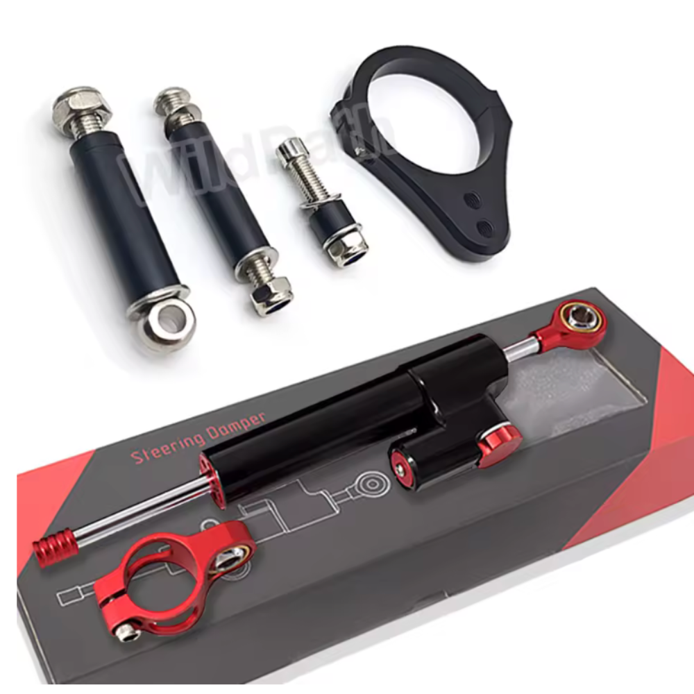 Steering Damper 255mm and Bracket For KuKirin G2 Master / G2 Max / G3 Pro.