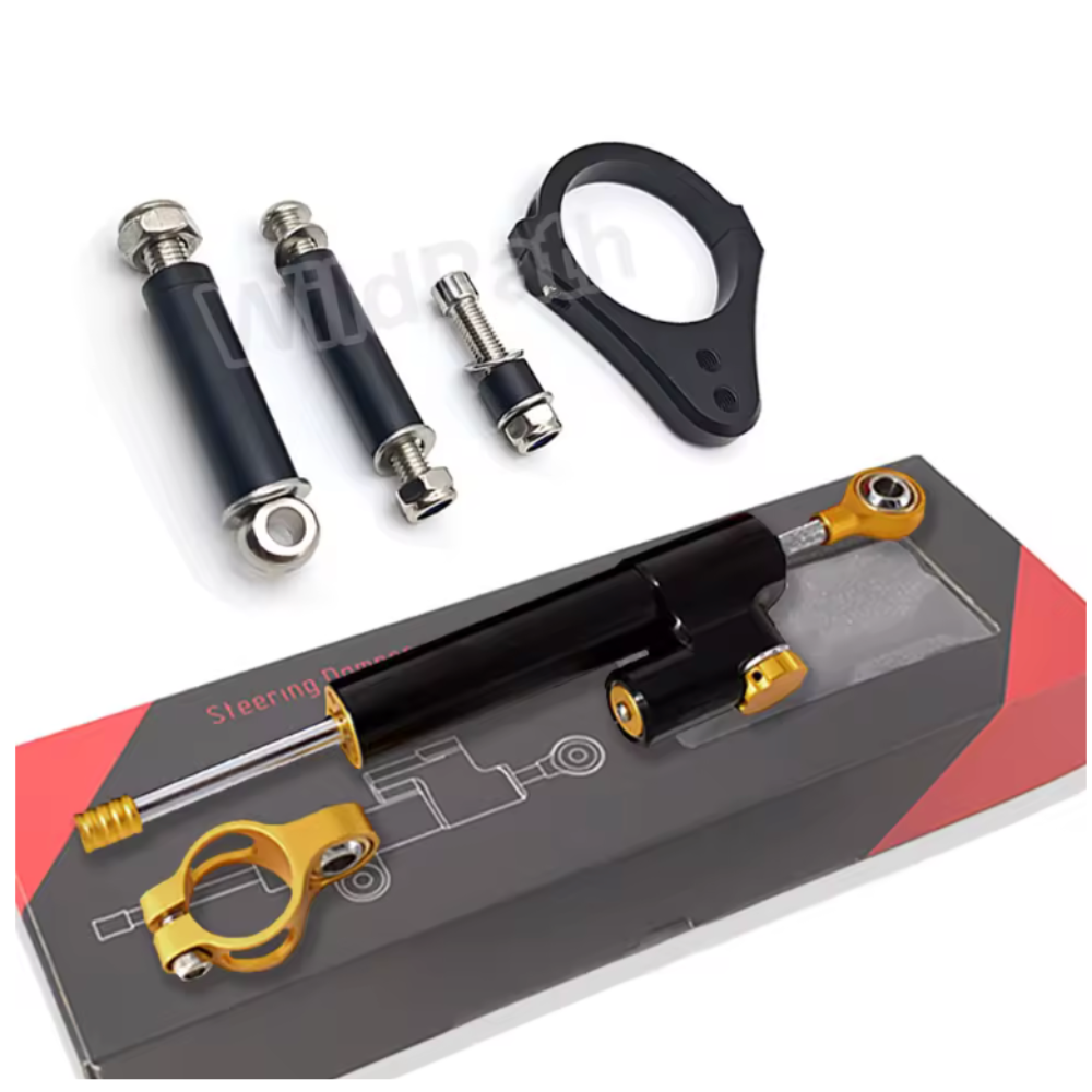 Steering Damper 255mm and Bracket For KuKirin G2 Master / G2 Max / G3 Pro.