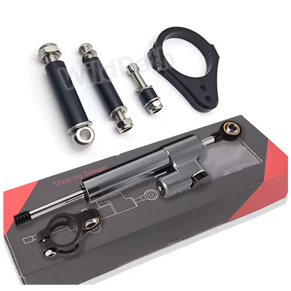 Steering Damper 255mm and Bracket For KuKirin G2 Master / G2 Max / G3 Pro.
