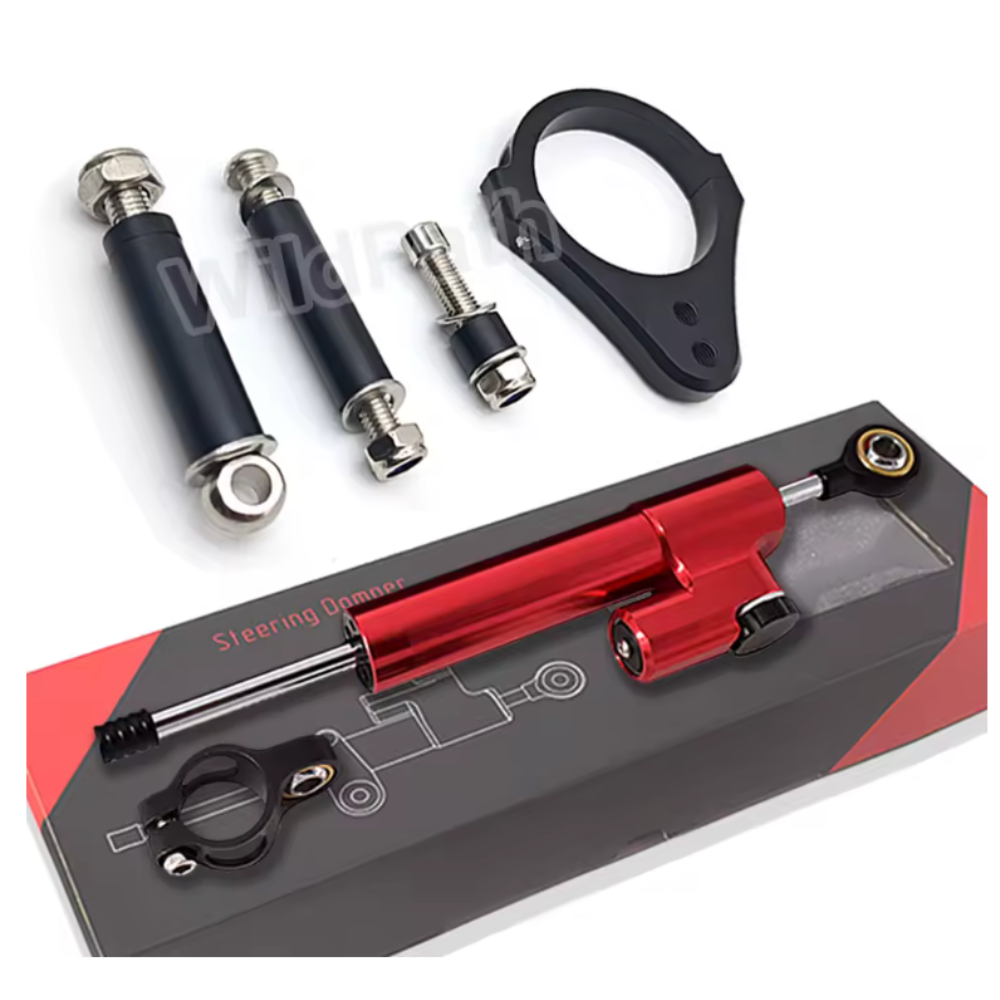 Steering Damper 255mm and Bracket For KuKirin G2 Master / G2 Max / G3 Pro.
