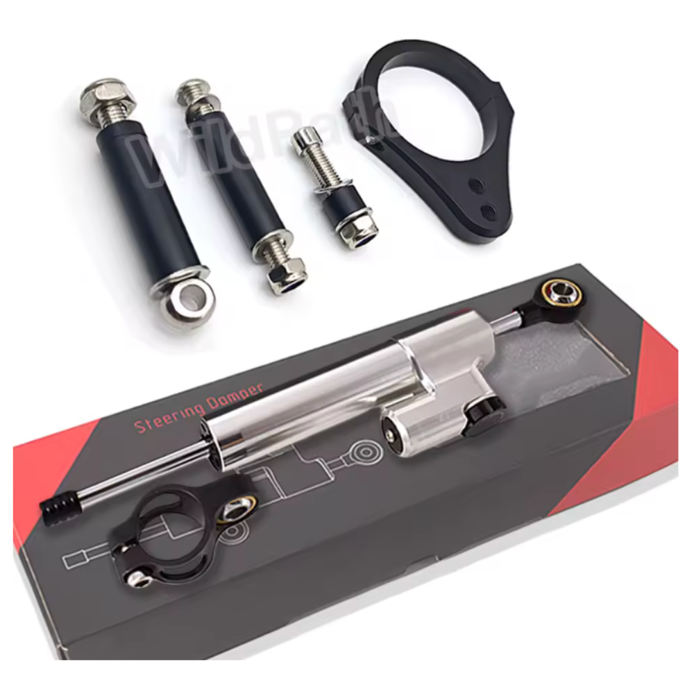 Steering Damper 255mm and Bracket For KuKirin G2 Master / G2 Max / G3 Pro.