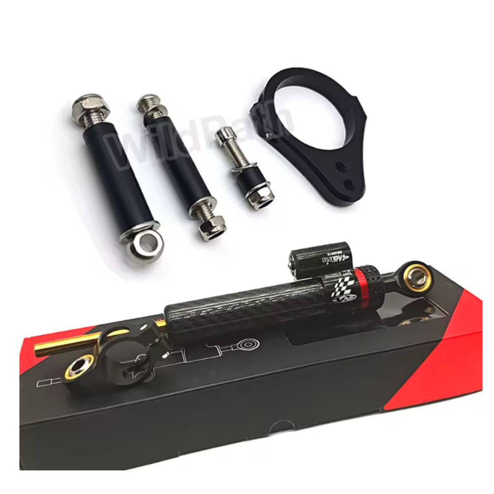 Steering Damper 255mm and Bracket For KuKirin G2 Master / G2 Max / G3 Pro.